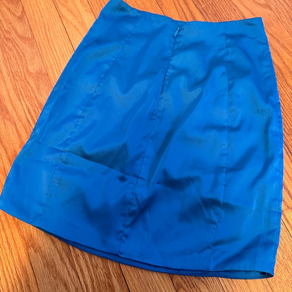 Babyboo Fashion High Waisted Mini Skirt (Royal Blue) - Picture 6 of 8